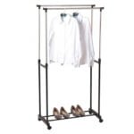 Porte-vêtements double pôle