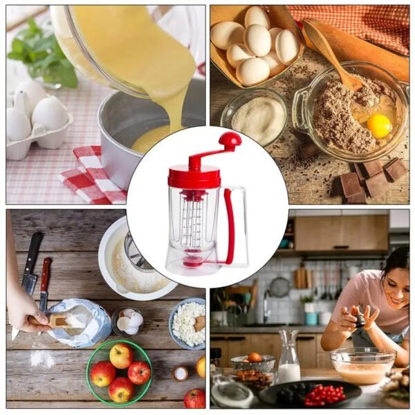 Distributeur mélangeur de crêpe et pâtes