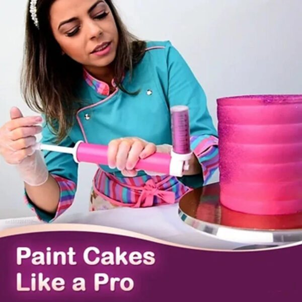Aérographe de décoration gâteau