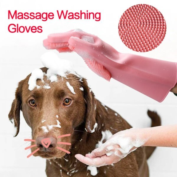 Gants à Brosse en silicone
