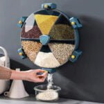 Boîte tournante de rangement des grains