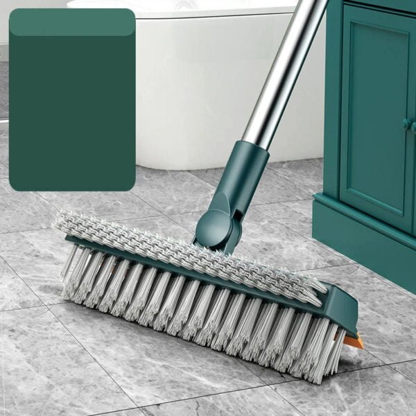 Brosse à récurer les sols 3 en 1 avec raclette