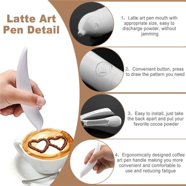 Stylo de sculpture pour gâteaux et café