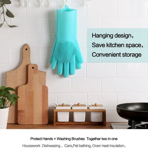 Gants à Brosse en silicone