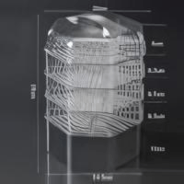 Boîtes transparentes de stockage des aliments