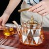 Théière en verre résistant à la chaleur 1L