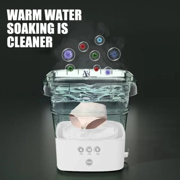 Mini machine à laver pliable avec sèche linge