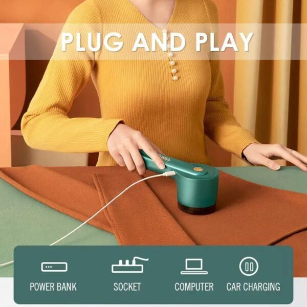 Rasoir peluches électrique Rechargeable 2 en 1