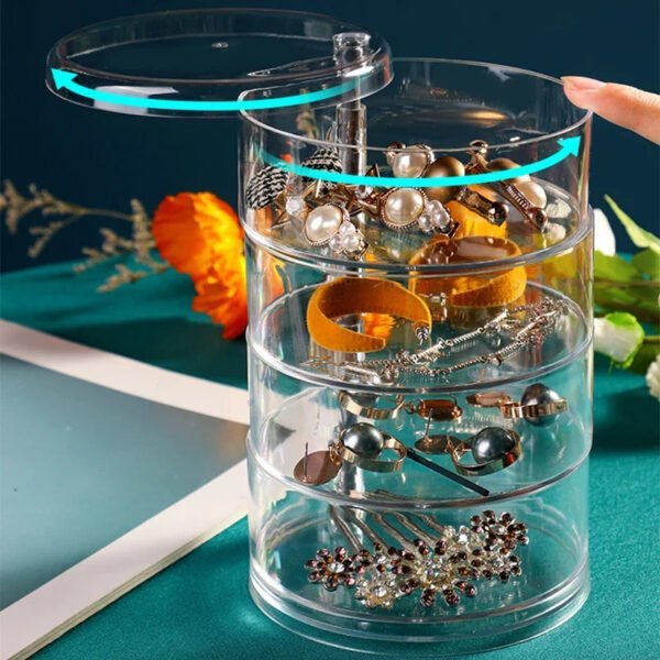 Boîte de rangement pour bijoux bracelet transparente