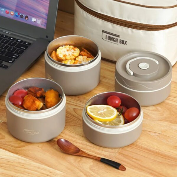 Lot de 3 récipients isothermes pour repas