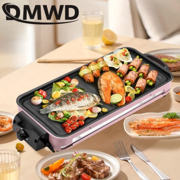 Grill électrique antiadhésive sans fumée