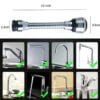 Extension de robinet haute pression 360° Flex Bec