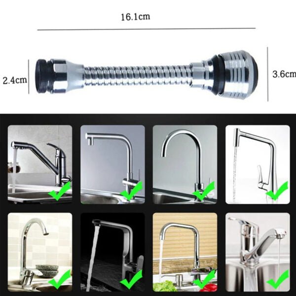 Extension de robinet haute pression 360° Flex Bec