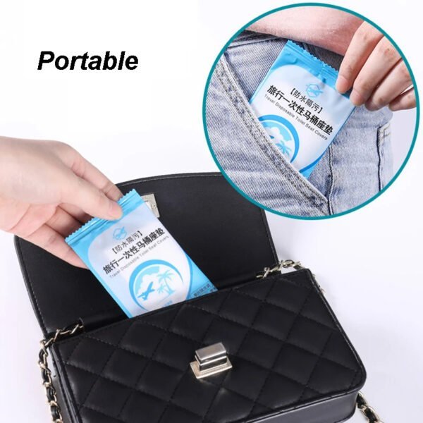 Housse jetable de toilette