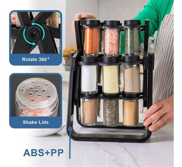 Présentoir à épices rotatif 360° 18 Pots