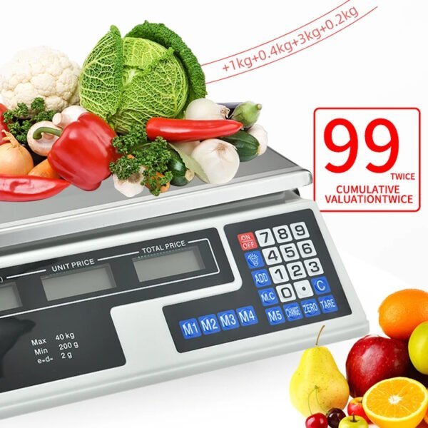Balance pèse numérique 40kg à affichage LCD