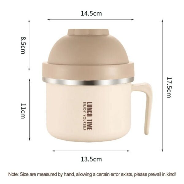 Boîte à lunch en inox 900ml avec Poignée