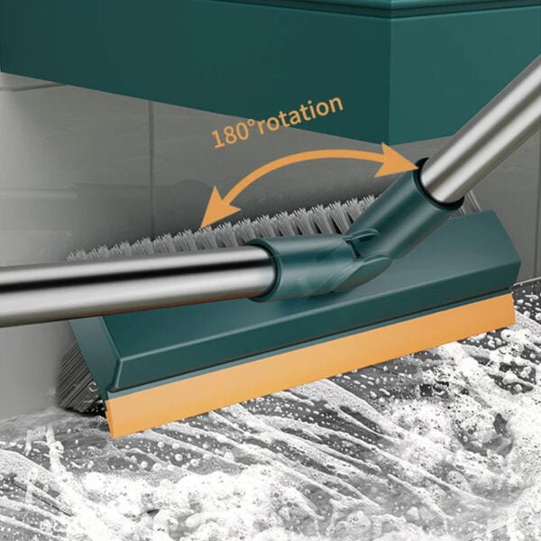 Brosse à récurer les sols 3 en 1 avec raclette