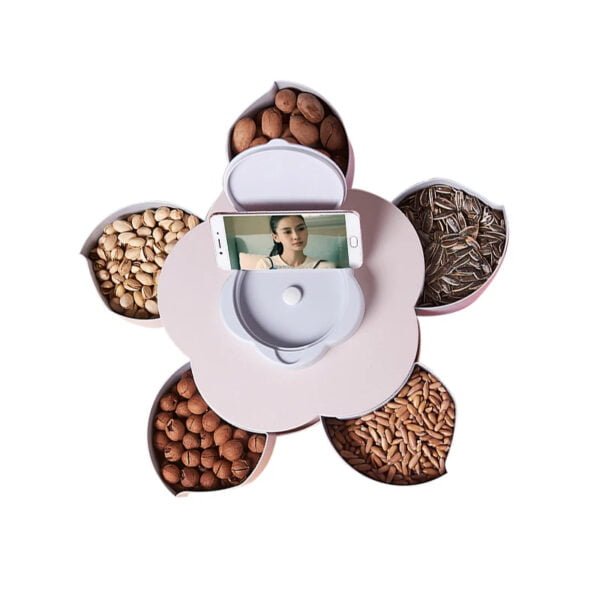 Boîte à bonbons à débordement de fleurs