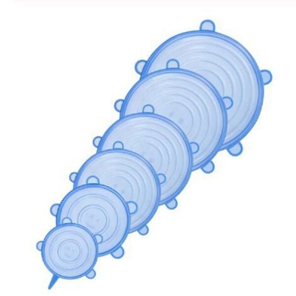 Couvercles alimentaires réutilisables en silicone