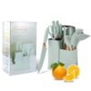 Ustensiles de cuisine antiadhésifs en silicone, 19 pièces