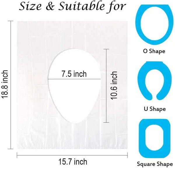 Housse jetable de toilette