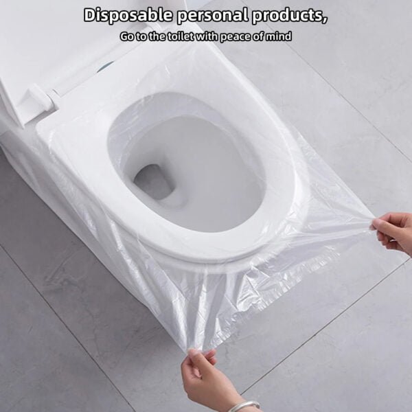 Housse jetable de toilette