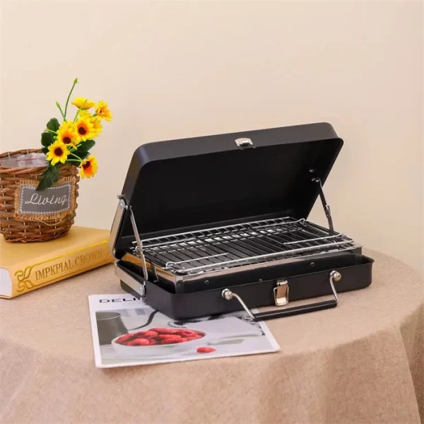 Barbecue portable en forme de valise