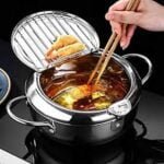 Poêle à friture avec indicateur de température