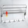 Porte-serviettes de salle de bain inox