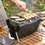 Barbecue portable en forme de valise