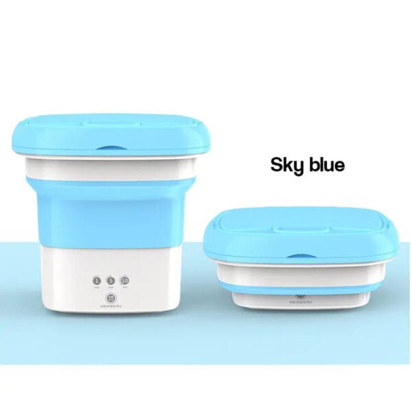 Mini machine à laver pliable avec sèche linge