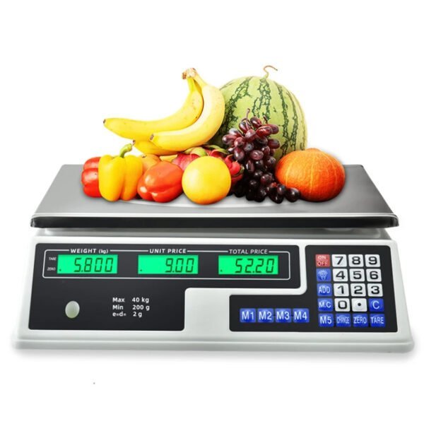 Balance pèse numérique 40kg à affichage LCD