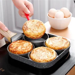 Poêle à Œufs au Plat 4 Trous