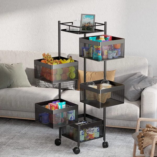 Chariot de rangement mobile : Organisation pratique et facile